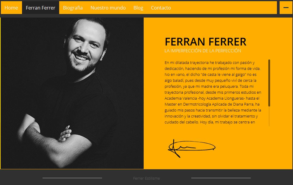 Ferrer Estilisme estrena página WEB